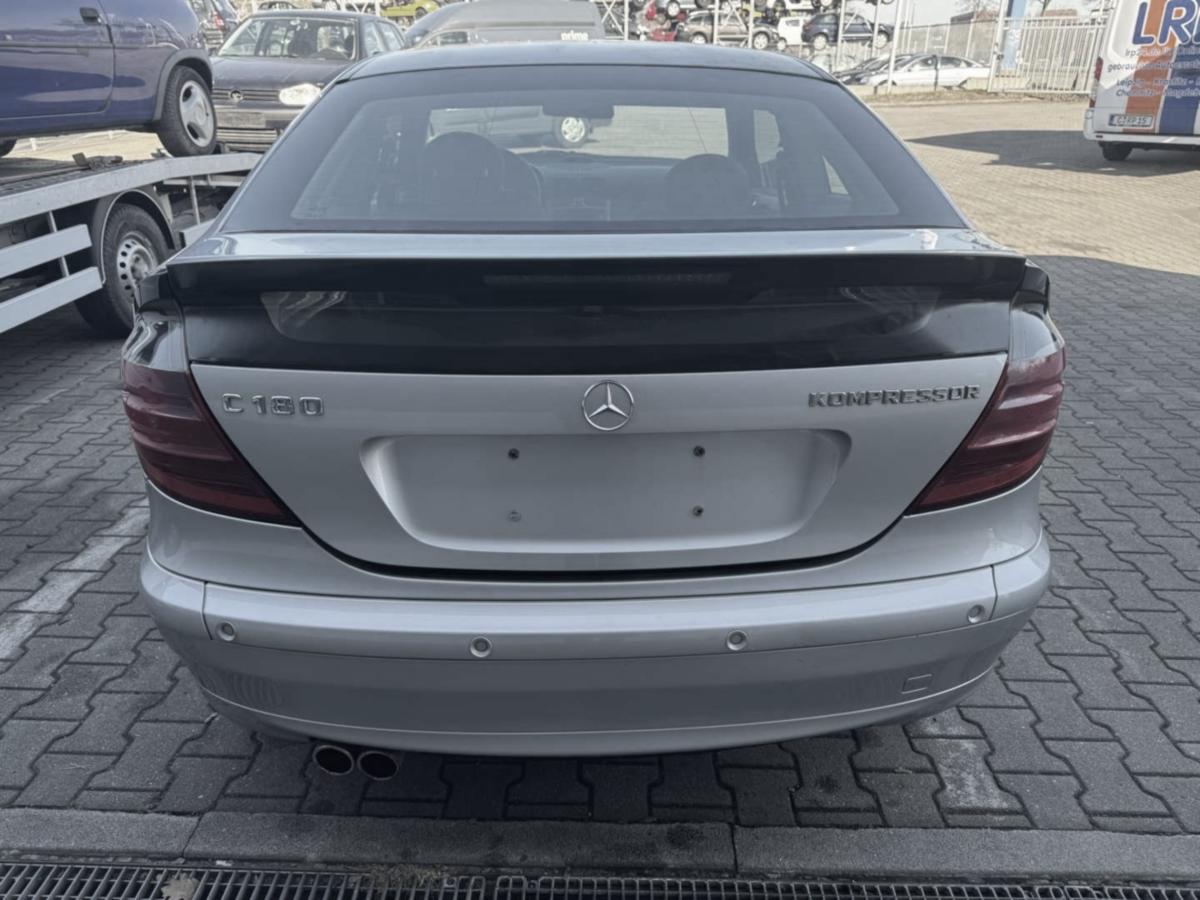 Mercedes Sportcoupe CL203 original Sto&szlig;stange Stossf&auml;nger hinten 744 Brillantsilber Bj.2003